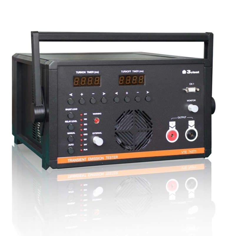 VTE-743T1 汽車電壓瞬態騷擾測試儀,  依據ISO7637-2執行電壓騷動測試 (電子開關 -機械開關)